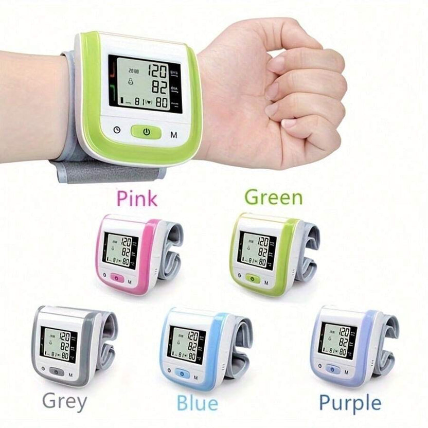 Sale OFF Digital Wrist Blood Pressure Monitor – LCD Screen, Voice, Portable Case