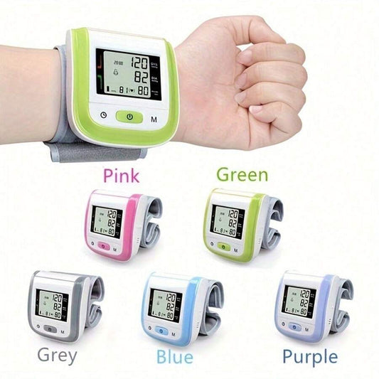 Sale OFF Digital Wrist Blood Pressure Monitor – LCD Screen, Voice, Portable Case