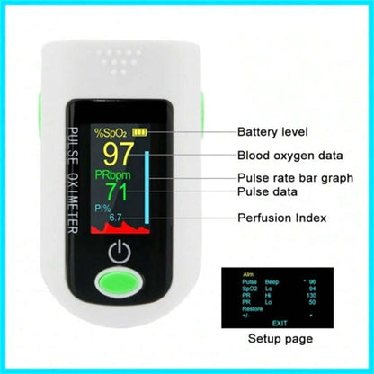 🔥Finger Pulse Oximeter Fast SpO2 & Heart Rate Monitor with Display