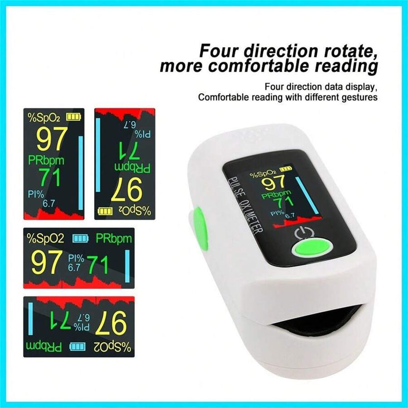 🔥Finger Pulse Oximeter Fast SpO2 & Heart Rate Monitor with Display