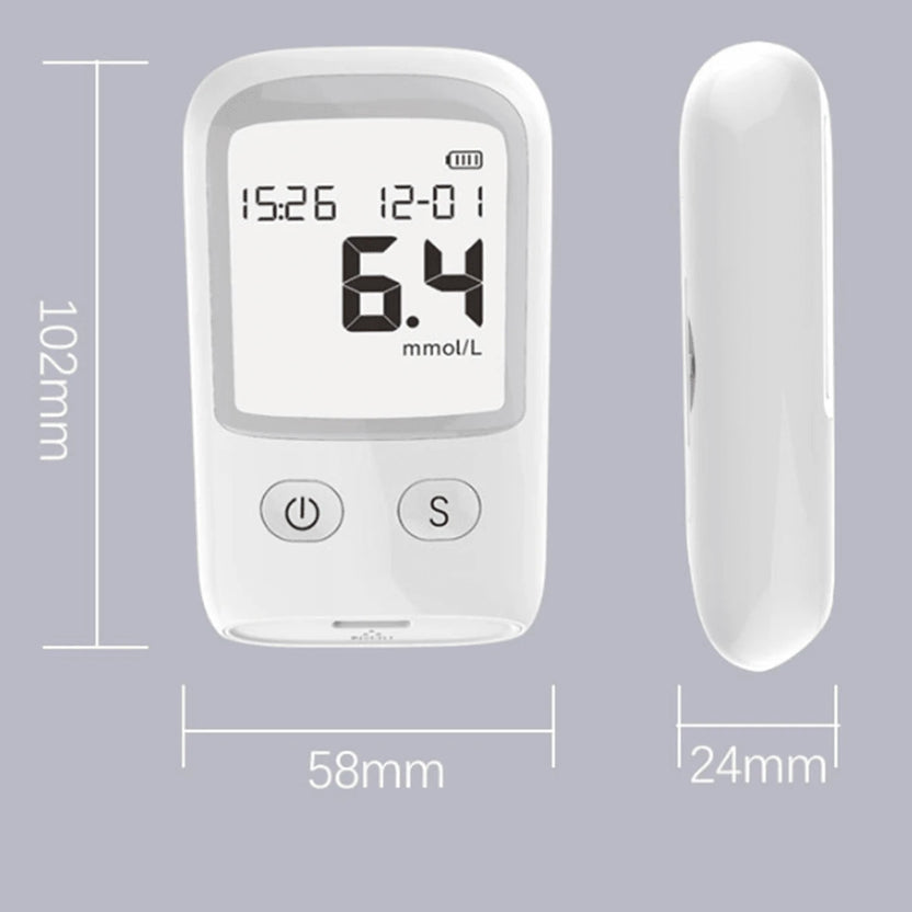 Sale 50% Glucose Monitor Kit – LCD Display, 25 Test Strips & 25 Lancets Included