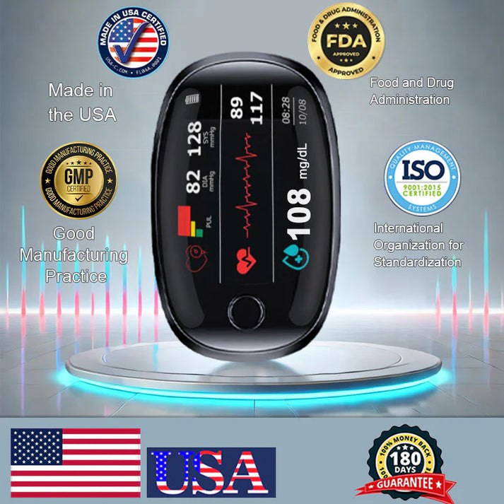 🔥 AMERICA’S #1 RATED 🔥 Non-Invasive Blood Glucose Meter